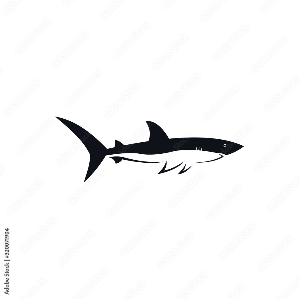 Image of fish icon. Creative vector illustration of a fish club or fish shop. Shark logo template