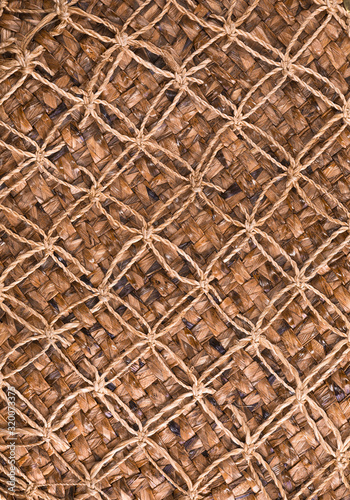 Brown wicker braid texture Handmade crafts