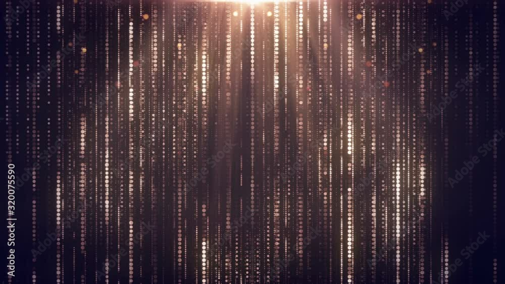 Award Stage Background loop.Gold Background.