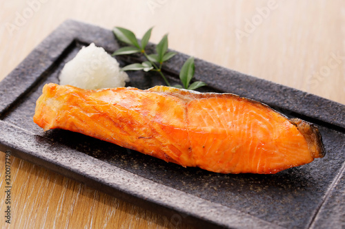 焼き鮭 Japanese style grilled Silver salmon 