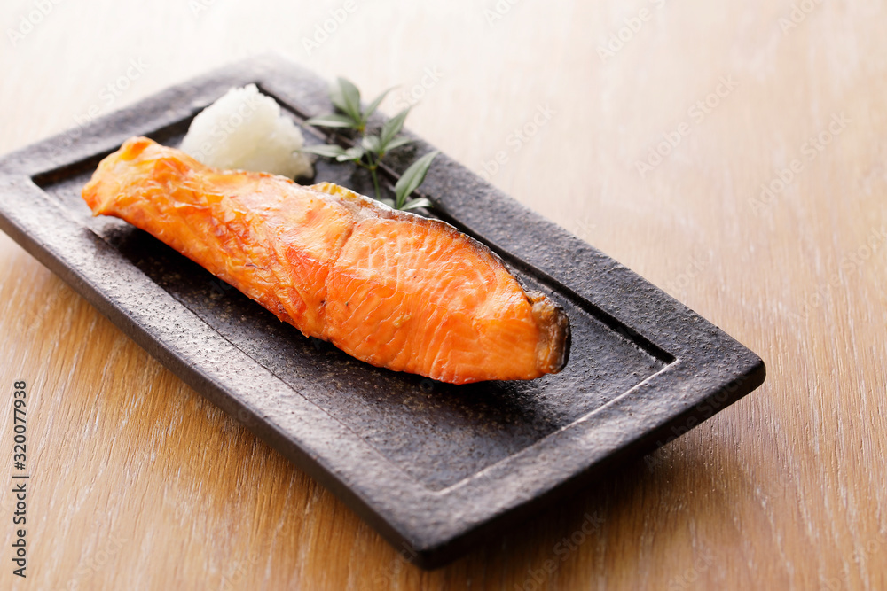 焼き鮭 Japanese style grilled Silver salmon 焼き鮭 Japanese style grilled Silver salmon