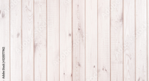 Light Vintage wood background - Old white wooden plank unpainted.