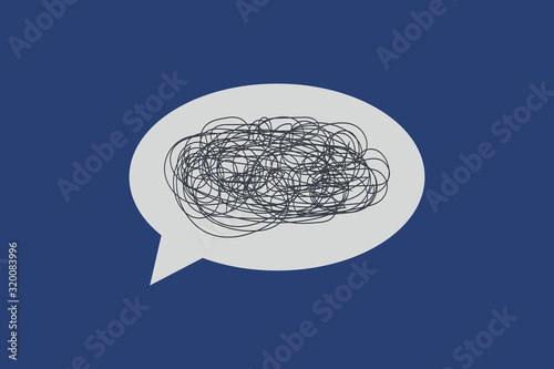 No communication message Poor communication with speech bubbles, not understanding, confused speech, unclear explanations, Vector illustration flat design