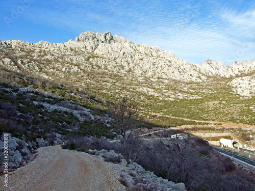 Road tunel Sveti Rok, Velebit - Croatia photo