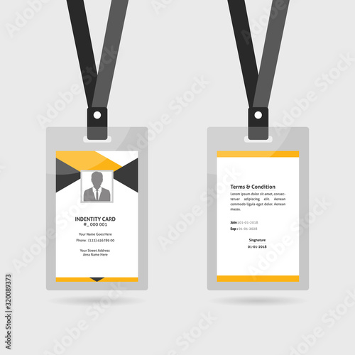 Office ID Card Design Template