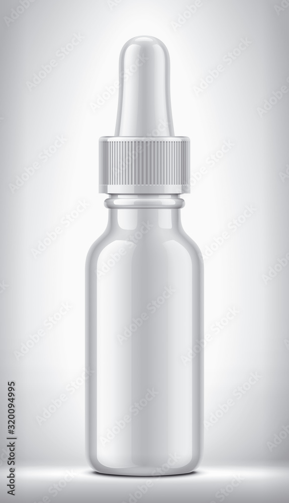 Dropper on background. Glossy surface version. Dropper on background. Glossy surface version.