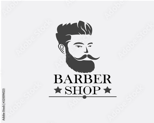 barbershop logo,hairstylist, masculinity and gentlemen