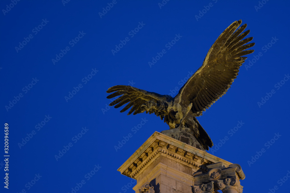 Detail From The Eagle Statue At Buda Castle, Budapest, Hungary