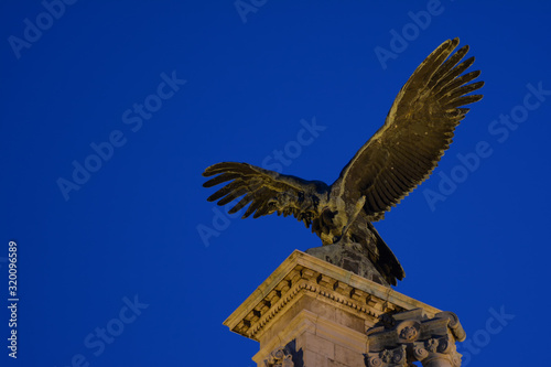 Detail From The Eagle Statue At Buda Castle, Budapest, Hungary