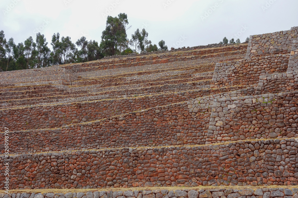 Cusco/Peru: Chinchero village, on the sacred valley. Agricultural terraces and ruins Cusco/Peru: Chinchero village, on the sacred valley. Agricultural terraces and ruins