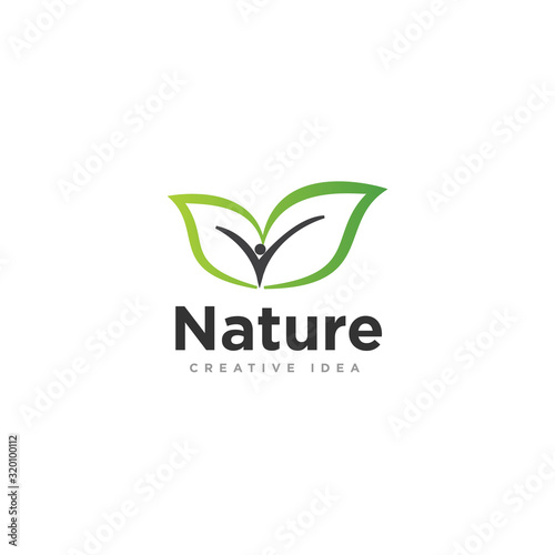 Nature Ecology Logo Design Vector