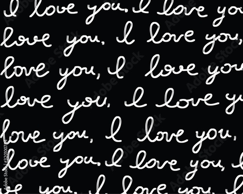 the words " I love you"