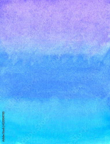 Abstract watercolor purple, blue, violet gradient background