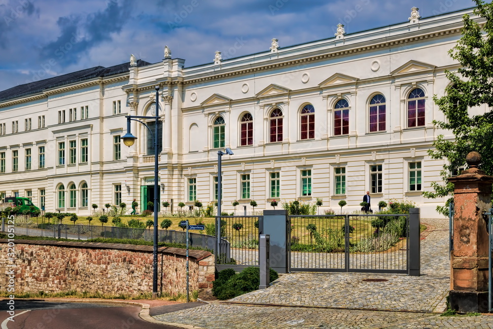 halle saale, deutschland - leopoldina an der moritzburg
