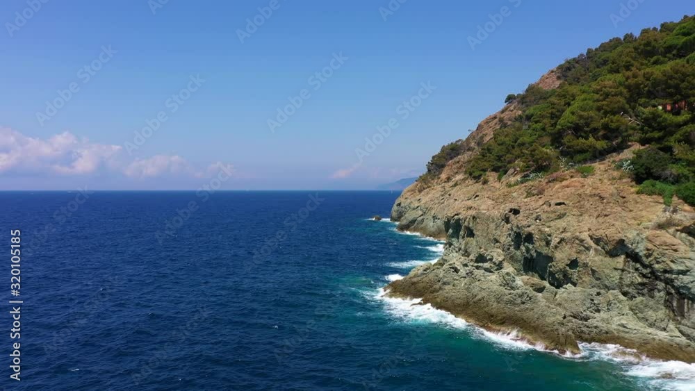 Cliff flight, blue sea water, Cinque Terre National Park, Italy Cliff flight, blue sea water, Cinque Terre National Park, Italy