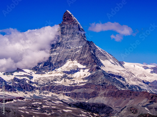 Matterhorn mountain in the canton of Valais southwestern part of Switzerland © karlosxii