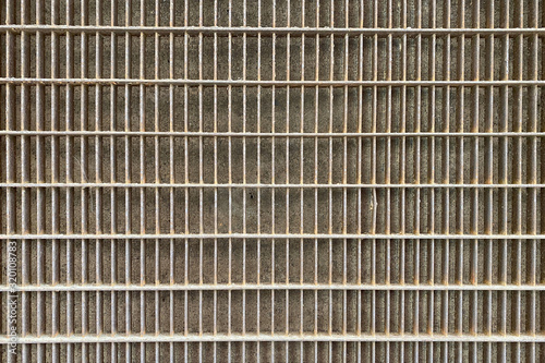 Foto metal steel grate floor step