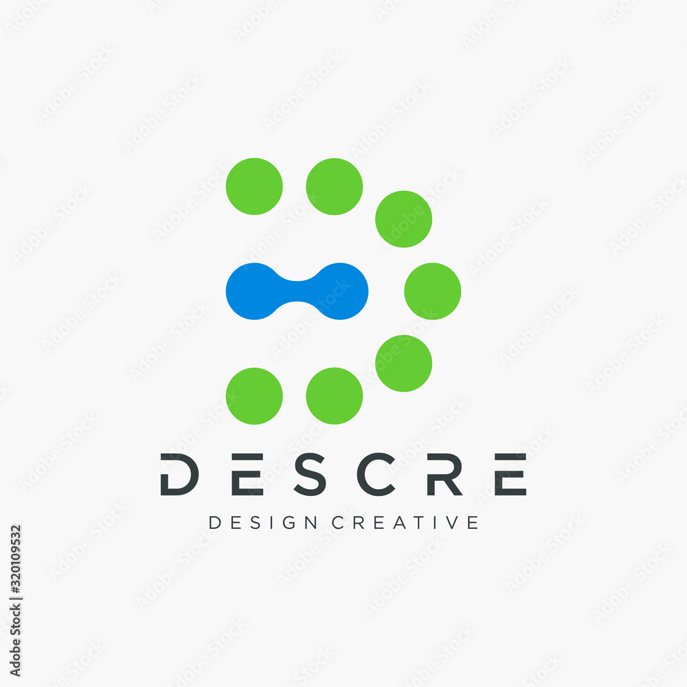 Abstract letter D logo with dot concept. Universal colorful biotechnology molecule atom DNA chip symbol. This logo is suitable for research, science, medical, logotype, technology, lab, molecule. Abstract letter D logo with dot concept. Universal colorful biotechnology molecule atom DNA chip symbol. This logo is suitable for research, science, medical, logotype, technology, lab, molecule.