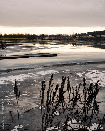 Canvas Print Bogstadvannet in Ice