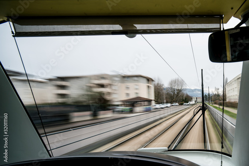 Fototapeta Naklejka Na Ścianę i Meble -  tram in city