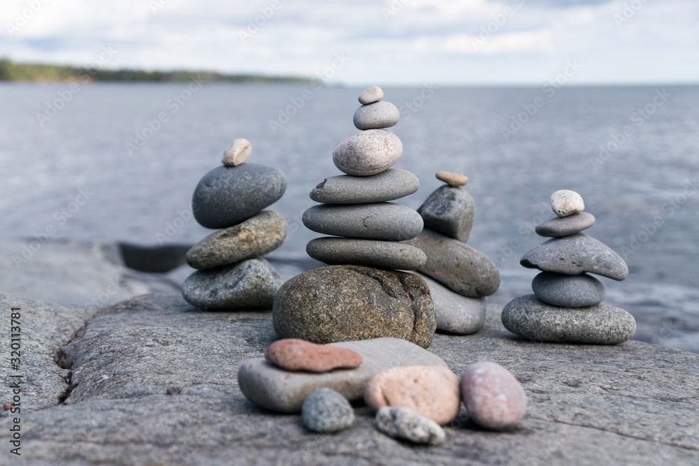 stone stacks at the lake 3