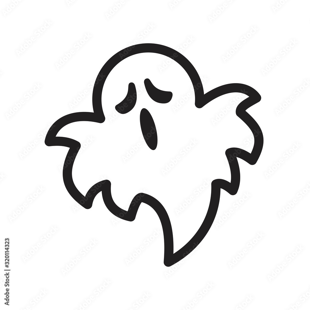 ghost icon vector illustration for graphic and web design. ghost icon vector illustration for graphic and web design.