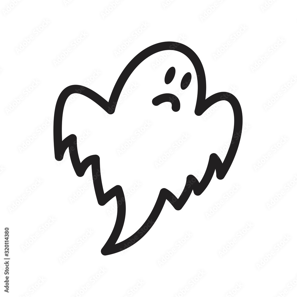 ghost icon vector illustration for graphic and web design. ghost icon vector illustration for graphic and web design.