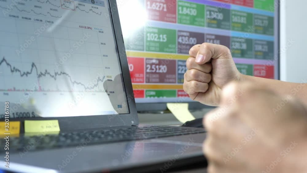 trader success in forex and cryptocurrency data and bar chart, invester concept. trader success in forex and cryptocurrency data and bar chart, invester concept.