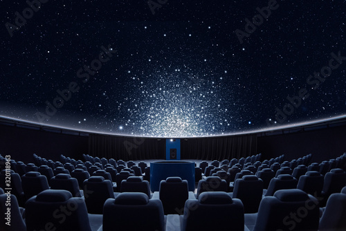 A spectacular fulldome star projection at the planetarium