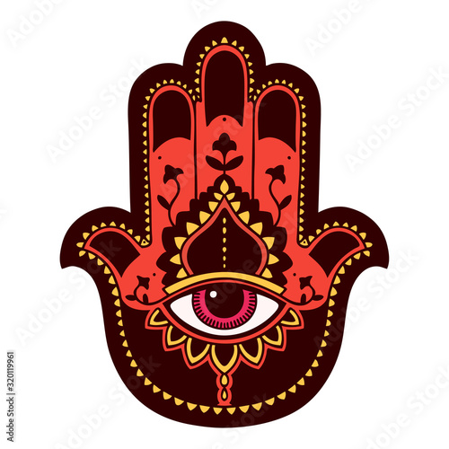 traditional tattoo of a hamza