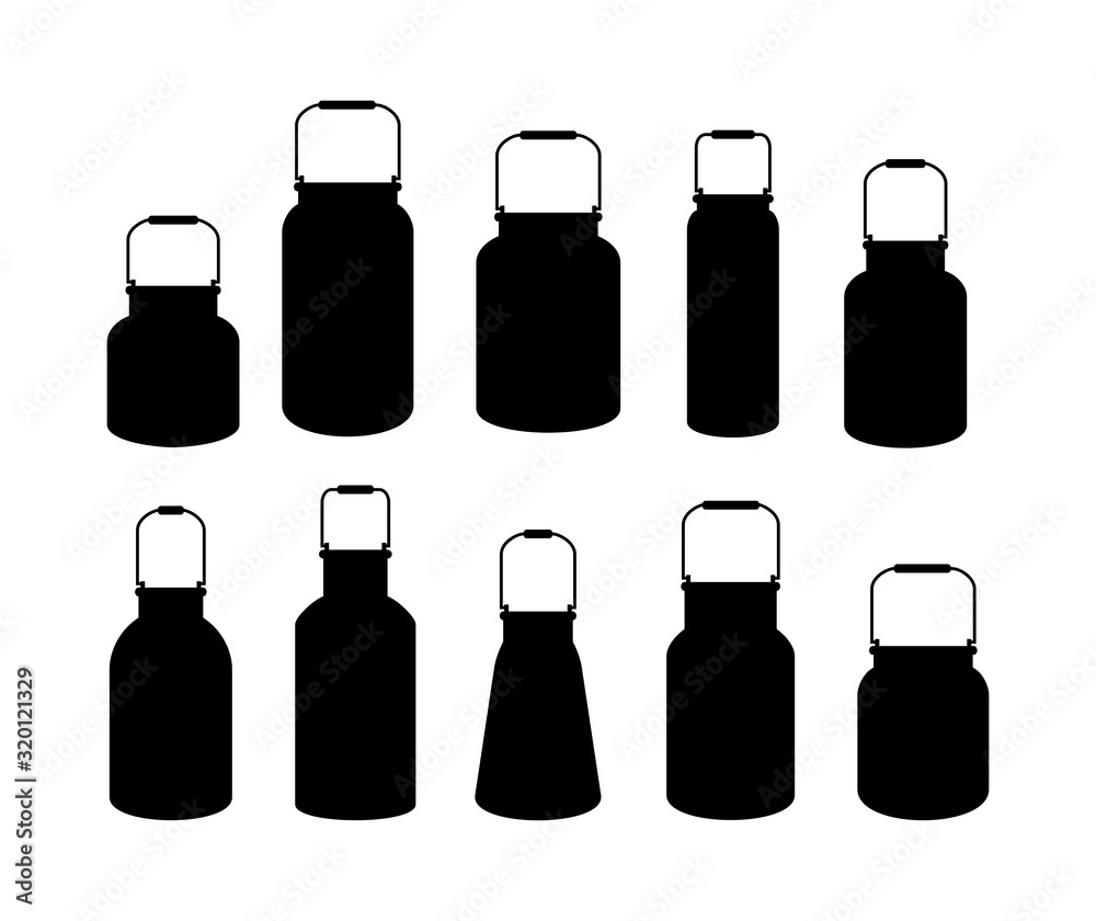 Milk cans. Vector image of a milk canisters. Retro milk jug. Milk cans. Vector image of a milk canisters. Retro milk jug.