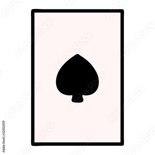 traditional tattoo of the ace of spades