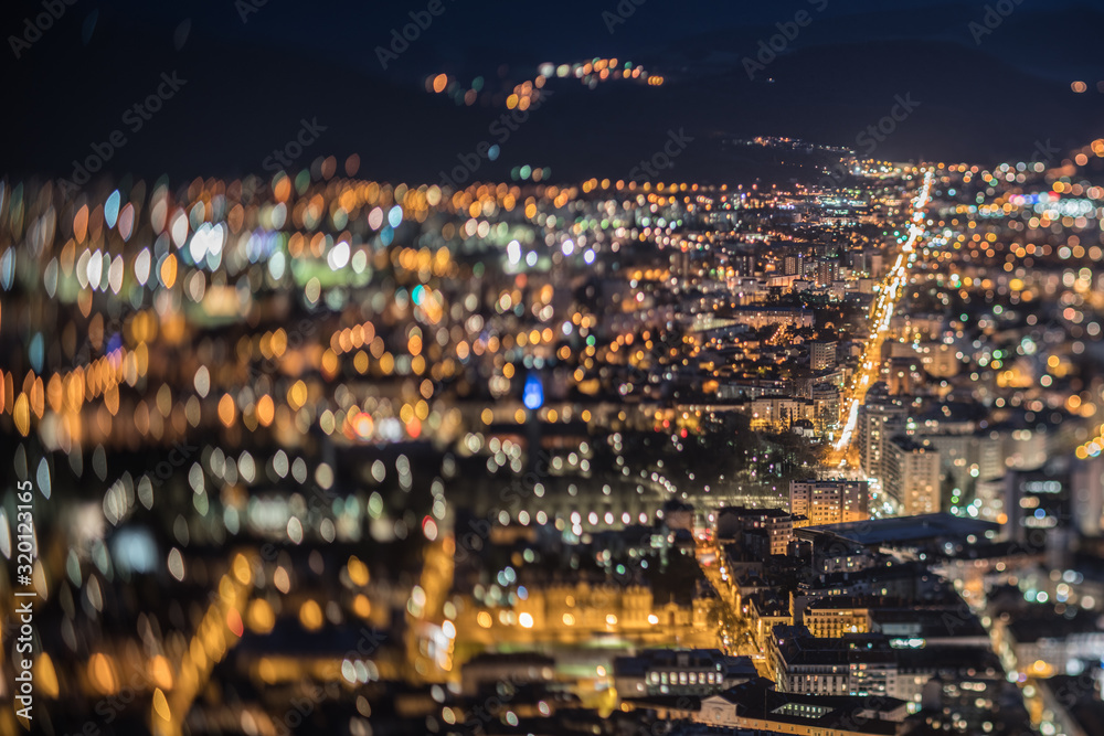 Fototapeta premium grenoble at night