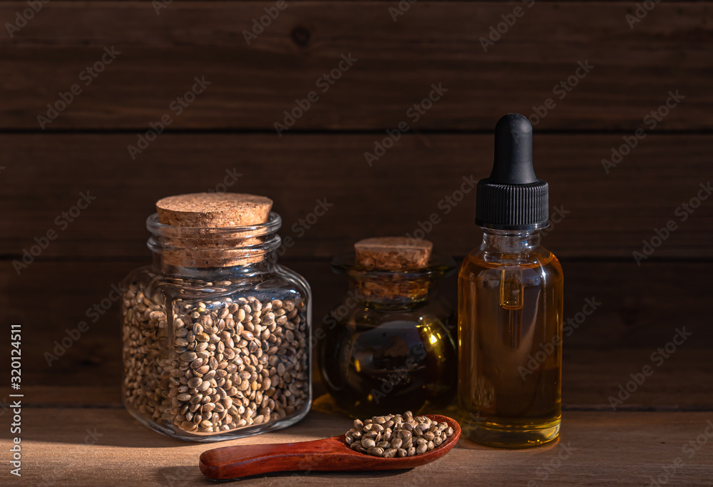 CBD Hemp Oil Tincture Bottle & Seeds CBD Hemp Oil Tincture Bottle & Seeds