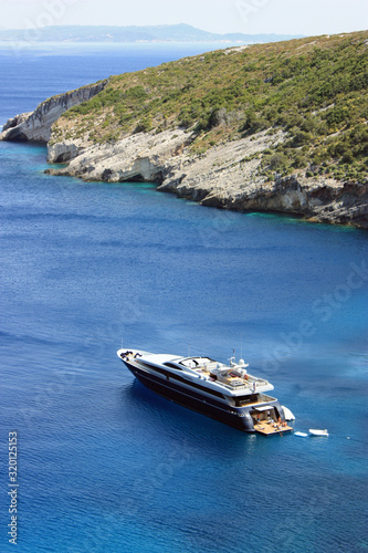 luxury yacht in the sea