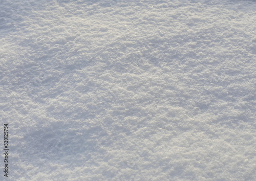 Snow in the winter. Snow carpet. Snow background