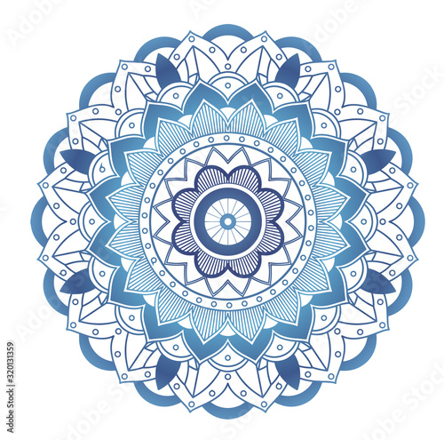 Mandala patterns on isolated background
