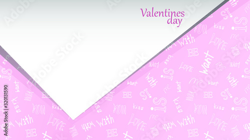 Stylish and romantic background in white and pink colors for cards, covers, holiday decorations.