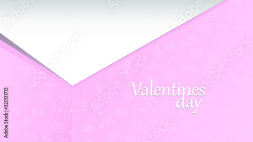 Stylish and romantic background in white and pink colors for cards, covers, holiday decorations.