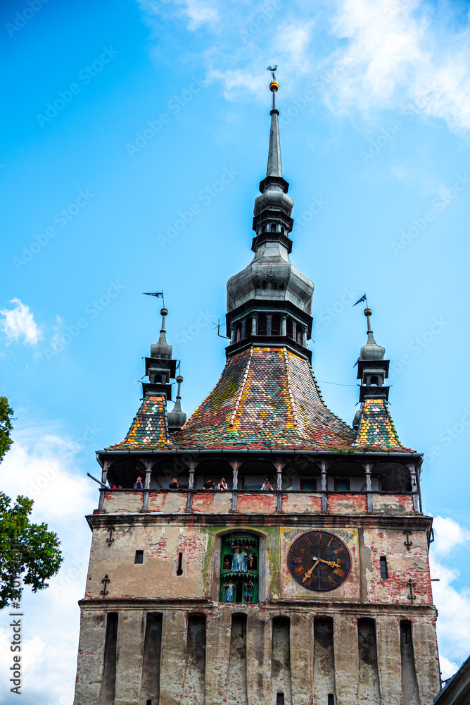 Fototapeta premium Old medieval city , Sighisoara, romania