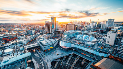 Birmingham Grandcentral Sunset