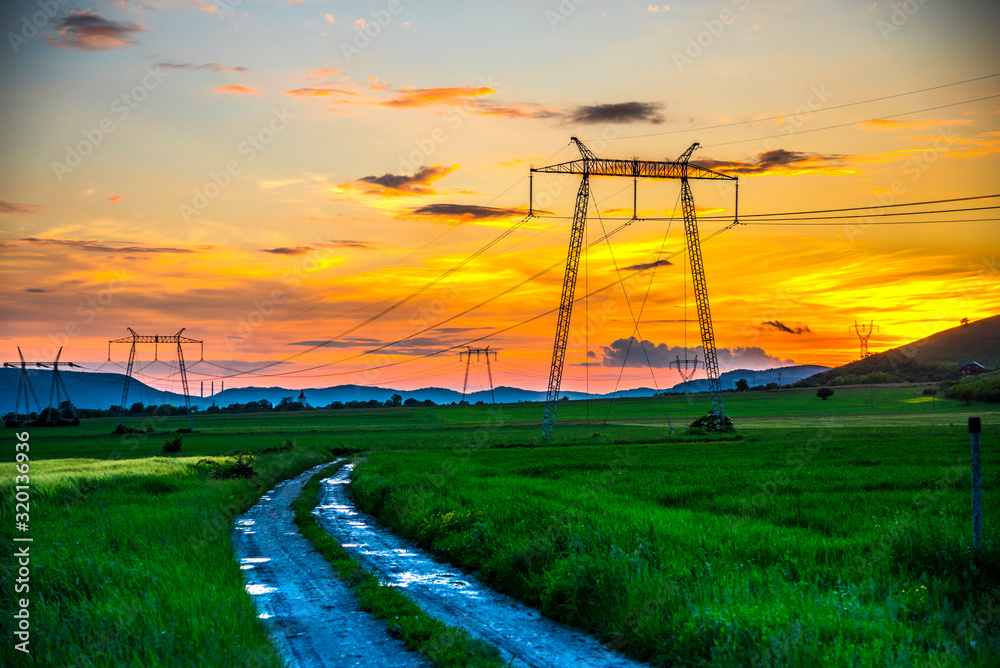 Obraz premium Summer sunset