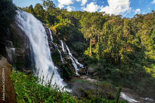 Wachirathan Falls Waterfall in Chang Mai Thailand