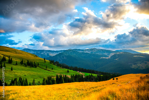 Landscape in carpathian Mountains, Transalpina road , romania © Ivanica