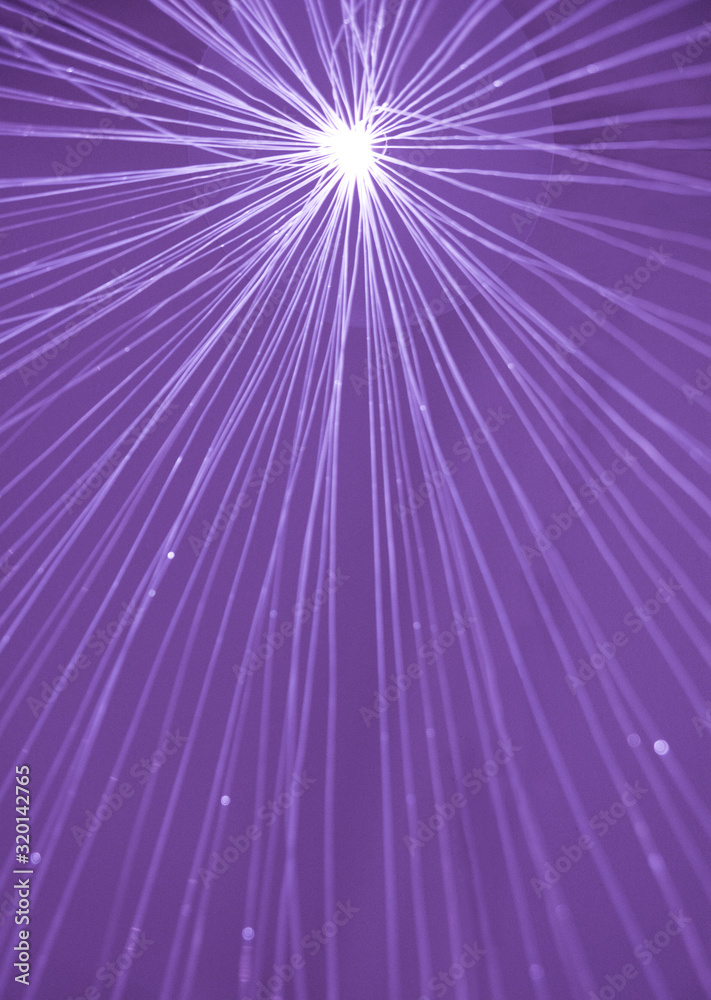 Bokeh glowing purple led light garland close up Bokeh glowing purple led light garland close up