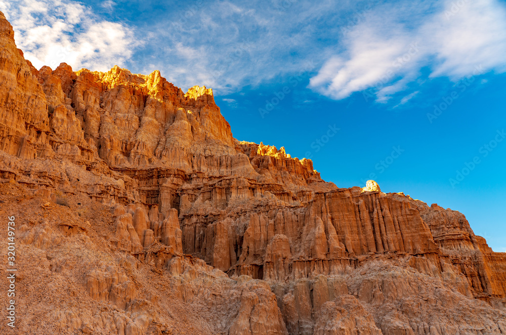 Layers of Clay Are Eroded Away at Cathedral Gorge Layers of Clay Are Eroded Away at Cathedral Gorge