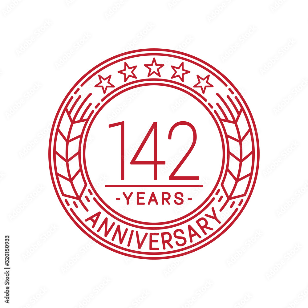 1429 years anniversary celebration logo template. Line art vector and illustration. 1429 years anniversary celebration logo template. Line art vector and illustration.