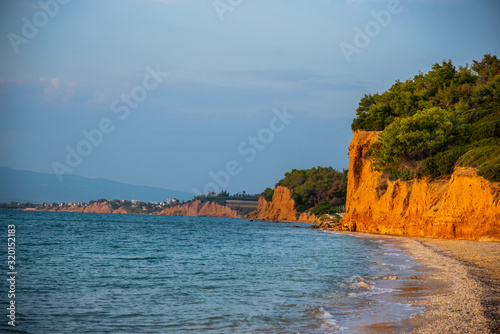 Landscape at the sea in Kassandra , Greece