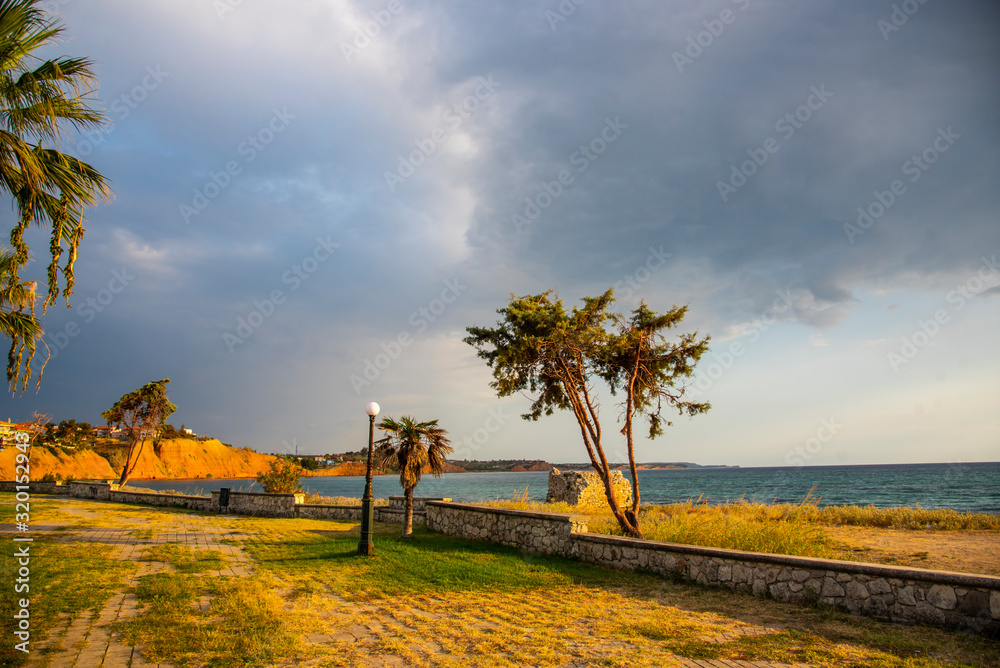 Fototapeta premium Landscape at the sea in Kassandra , Greece