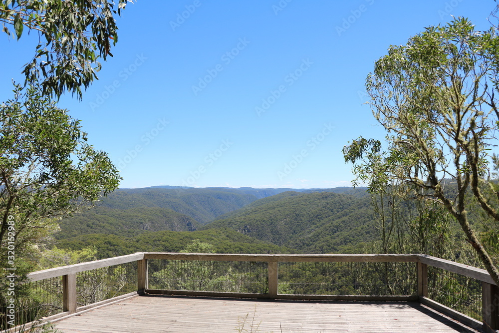 Lookout in Guy Fawkes River National Park, New South Wales Australia